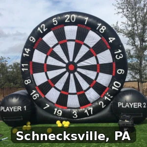 Giant Soccer Dart Rentals in Schnecksville, Pennsylvania