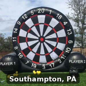 Giant Soccer Dart Rentals in Southampton, Pennsylvania