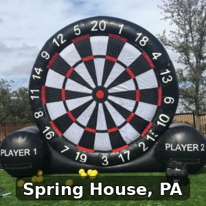 Giant Soccer Dart Rentals in Spring House, Pennsylvania