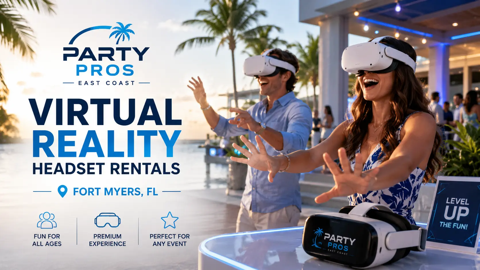 Fort Myers FL Virtual Reality Headset Rentals by Party Pros East Coast