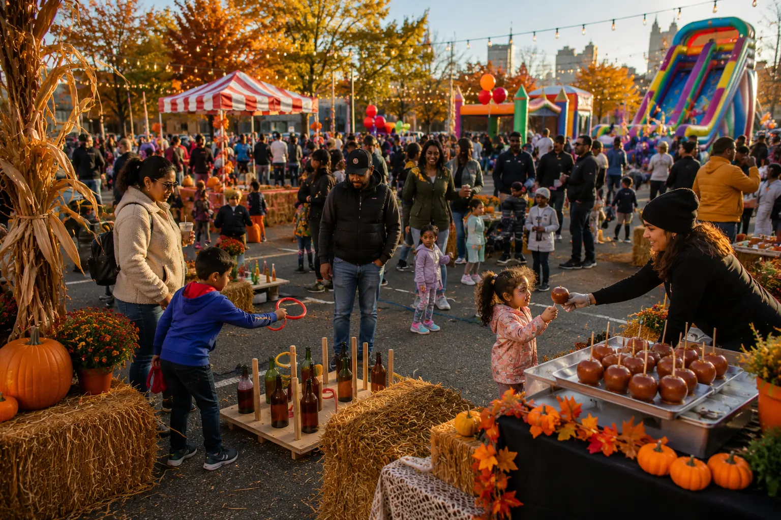 Fall festival party rentals in Philadelphia with carnival games and concessions