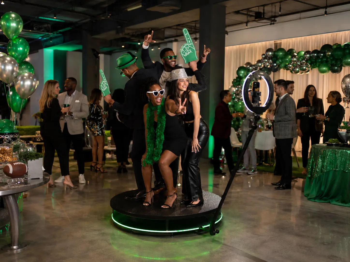 Philadelphia football party photo booth rental for game-day events