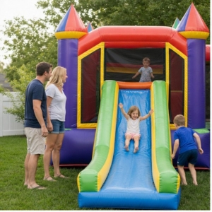 backyard birthday party rentals Lancaster PA hero image showing Party Pros East Coast rentals in Lancaster PA