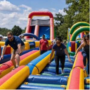 Lancaster corporate picnic rentals hero image showing Party Pros East Coast rentals in Lancaster PA