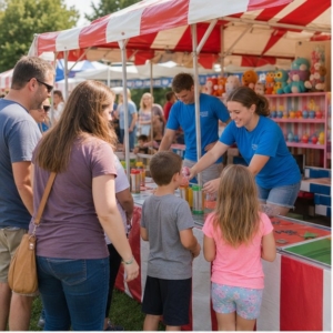 Lancaster church carnival rentals hero image showing Party Pros East Coast rentals in Lancaster PA