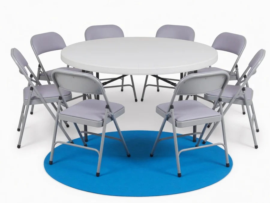 1 Table & 8 Chairs table and chair rentals option for Durham, NC