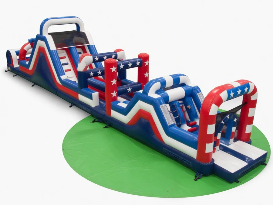 105ft Long Obstacle Course Patriot Challenge obstacle course rentals option for Fort Lauderdale, FL