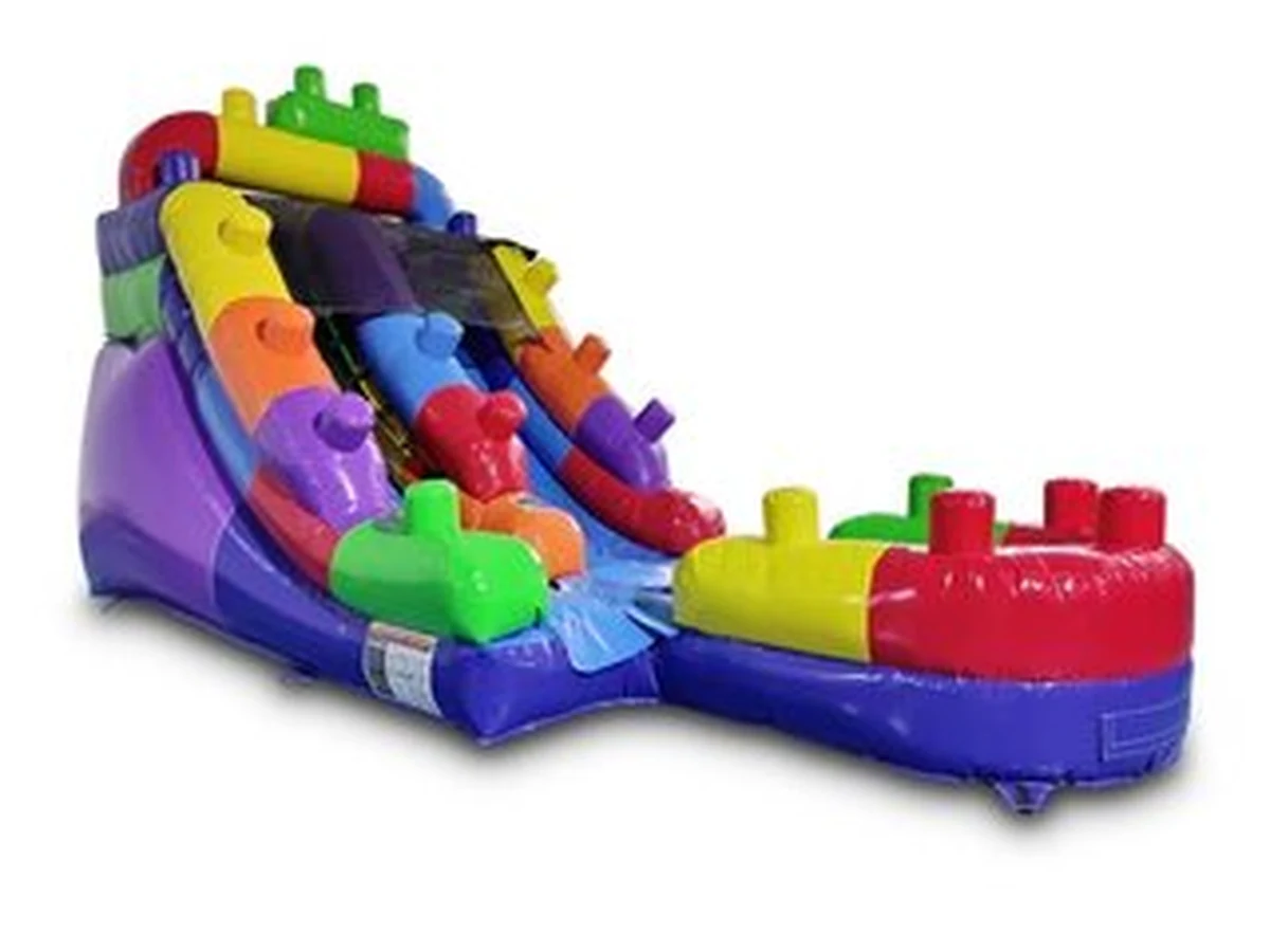 12' Blocks Waterslide water slide rentals option for Hampton, VA
