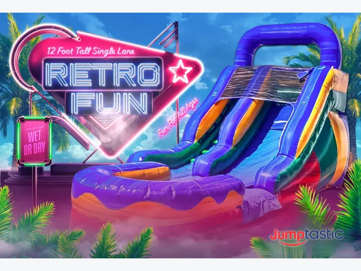 12 Retro Fun Water Slide water slide rentals option for Athens, GA