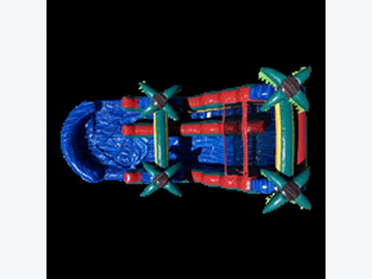 16ft Blue Paradise Waterslide (Wet/Dry) Waterslide/Slide water slide rentals option for Charlottesville, VA