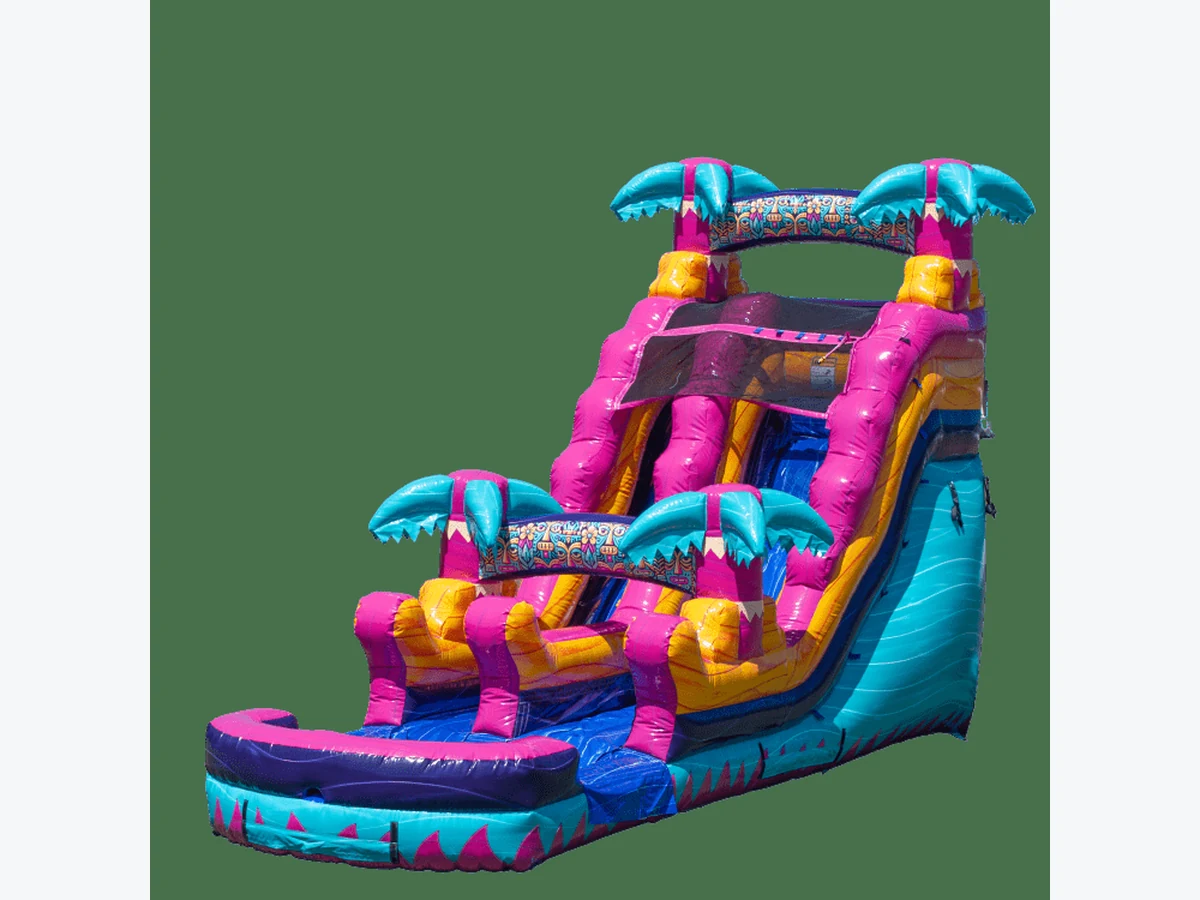 16ft Miami Vibes Water Slide water slide rentals option for Greenville, SC