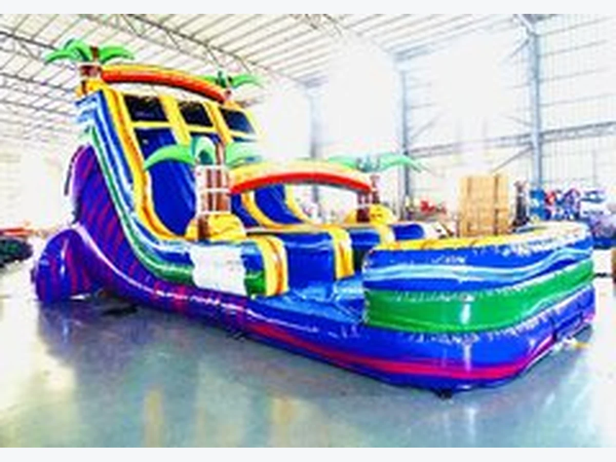 18 FT. Goombay Blast Center Climb water slide with Pool water slide rentals option for Columbus, GA
