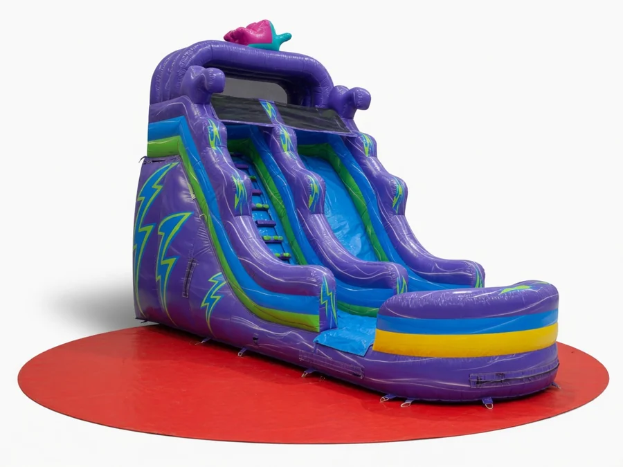 18FT Purple Hurricane Water slide water slide rentals option for Tampa, FL