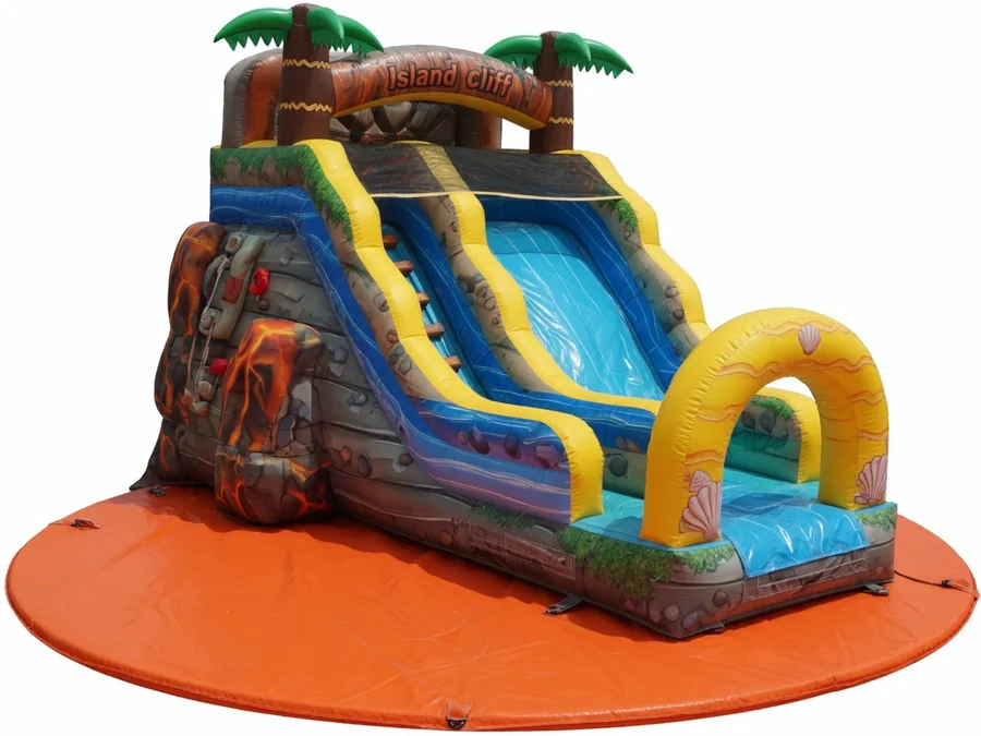 18ft rocky Island Water slide water slide rentals option for Jacksonville, FL