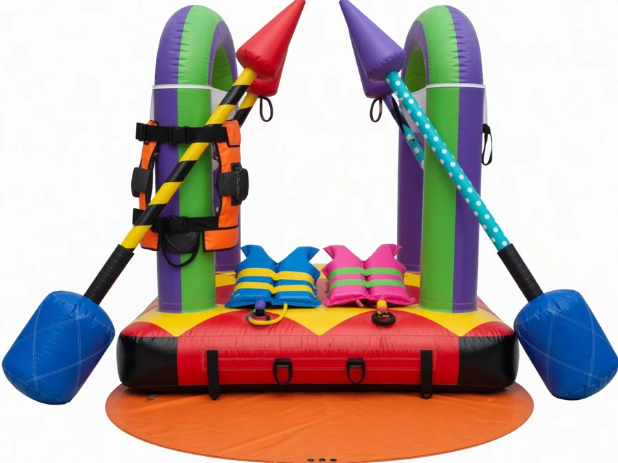 2 Lane Battle Light Bungee Run interactive game rentals option for Roanoke, VA