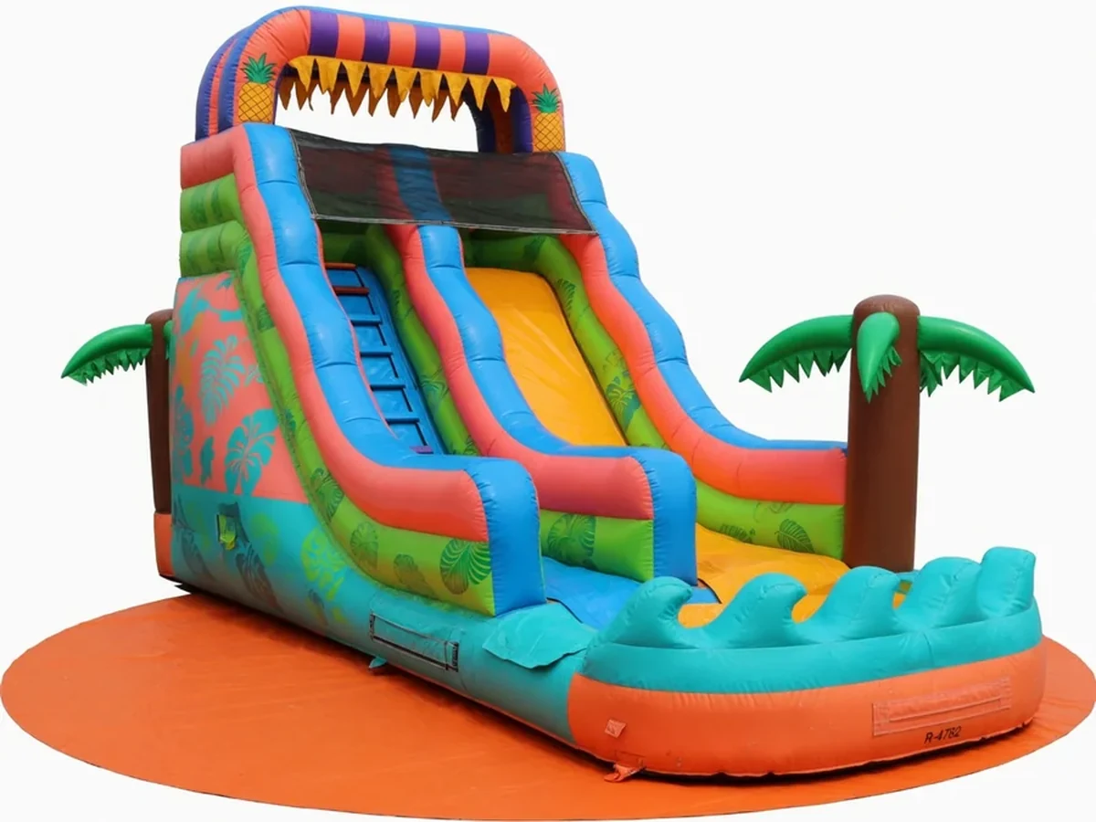 20FT Tall Dual Lane Baja water slide with pool water slide rentals option for Macon, GA