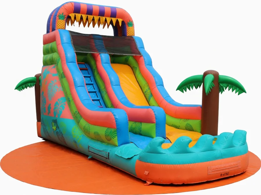 20FT Tall Dual Lane Baja water slide with pool water slide rentals option for Columbus, GA