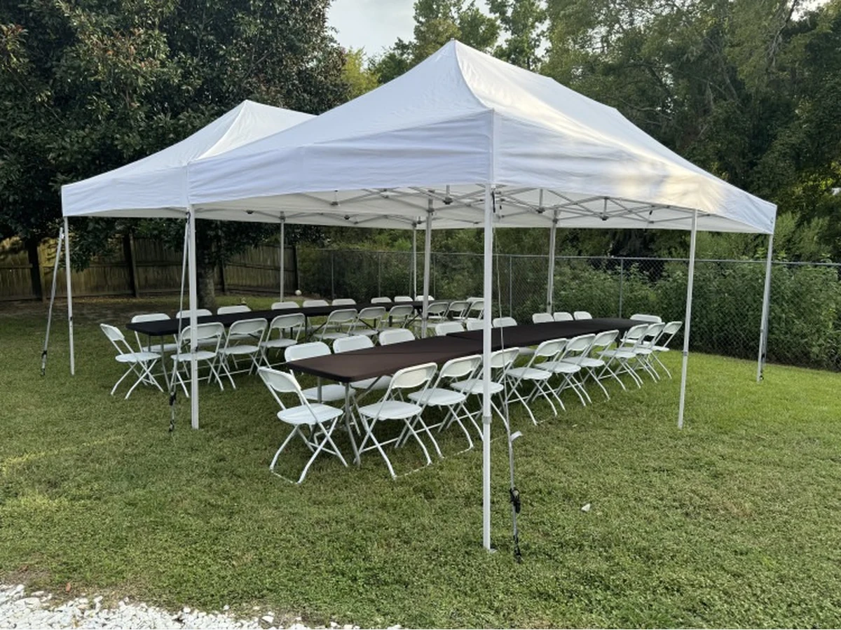 20x20 Pop up tent tent rentals option for Summerville, SC