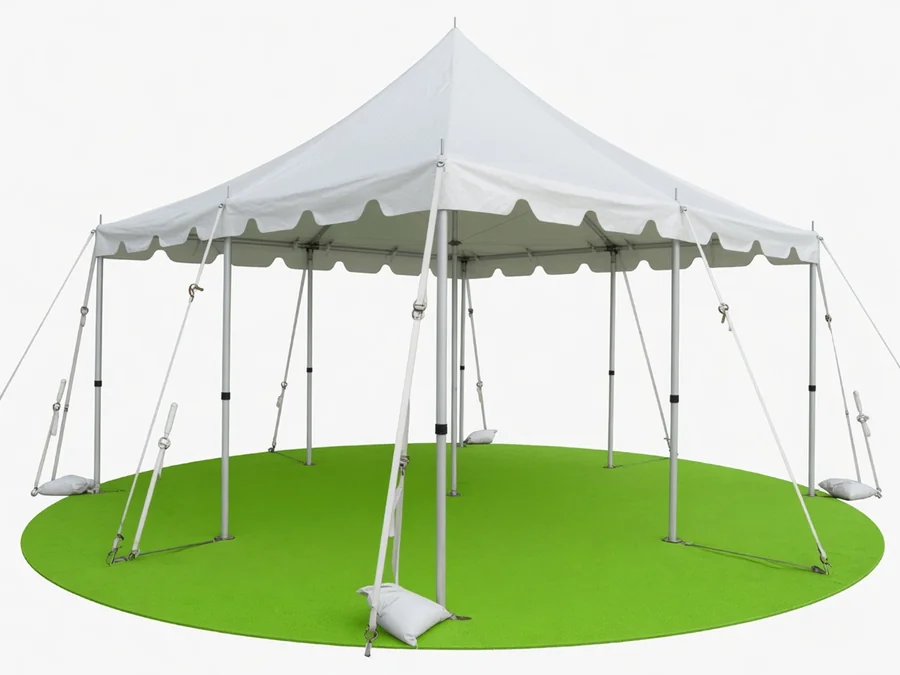 20x40 Pole Tent (White) tent rentals rental option in Brunswick, ME