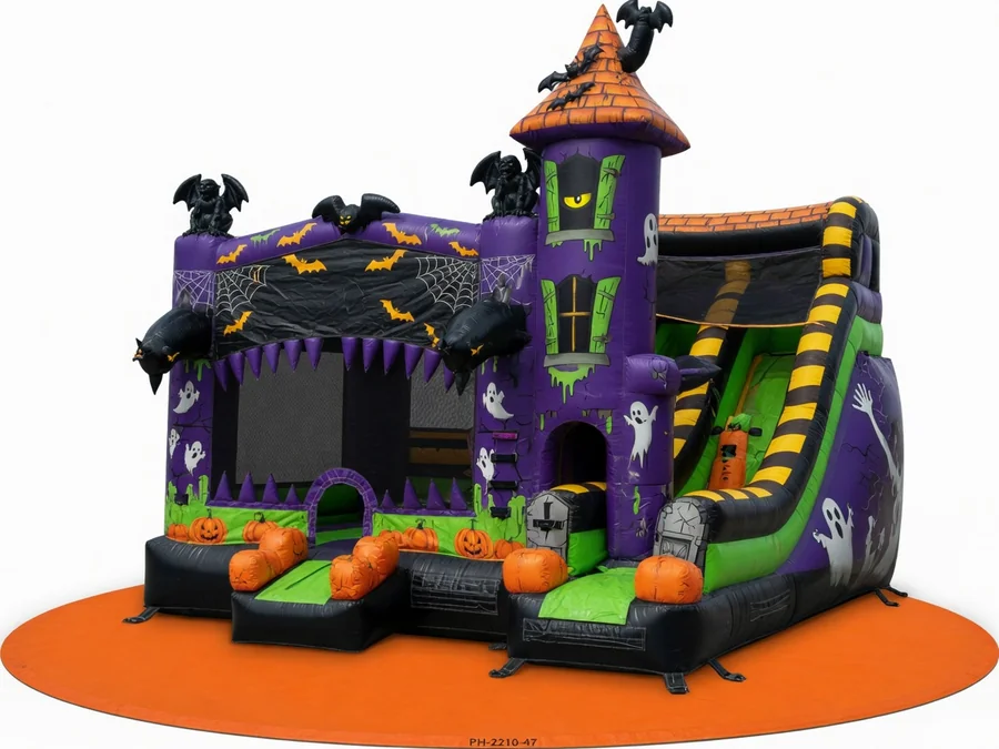 22' Halloween Haunted House Combo bounce house rentals option for Rochester, NH