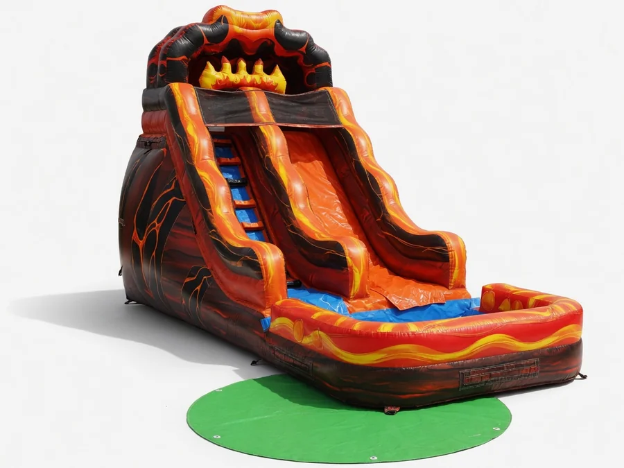22FT tall Lava falls water slide with pool water slide rentals option for Columbus, GA