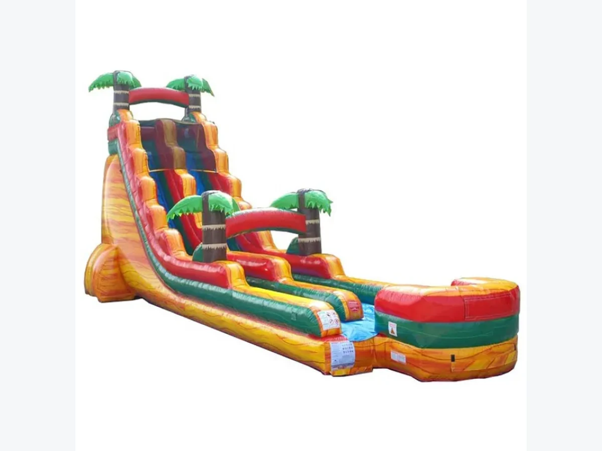 22FT TROPICAL FIRE MARBLE WATER SLIDE water slide rentals option for Danbury, CT