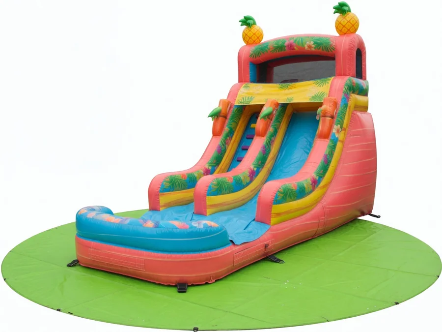 23FT Tropical Water Slide with Slip and Slide water slide rentals rental option in Tampa, FL