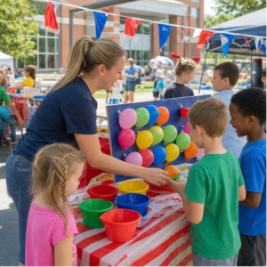 Lancaster PTA carnival rentals hero image showing Party Pros East Coast rentals in Lancaster PA