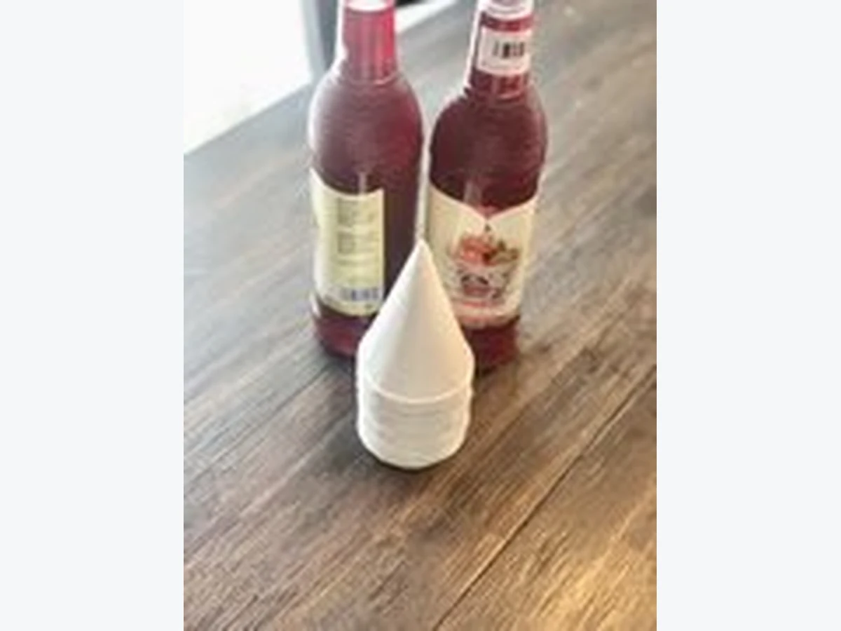25fl oz Extra Snow Cone Supplies w/ 25 cups concession machine rentals option for Hilton Head Island, SC