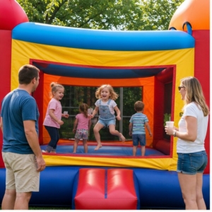 Lancaster kids party rentals hero image showing Party Pros East Coast rentals in Lancaster PA