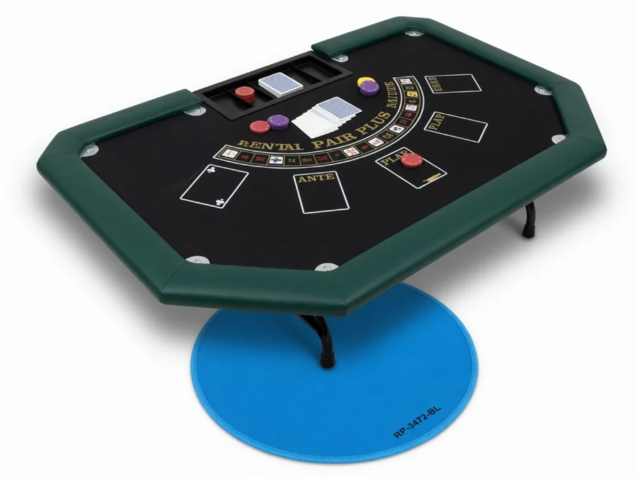 3 Card Poker Casino Game table and chair rentals option for Merrimack, NH