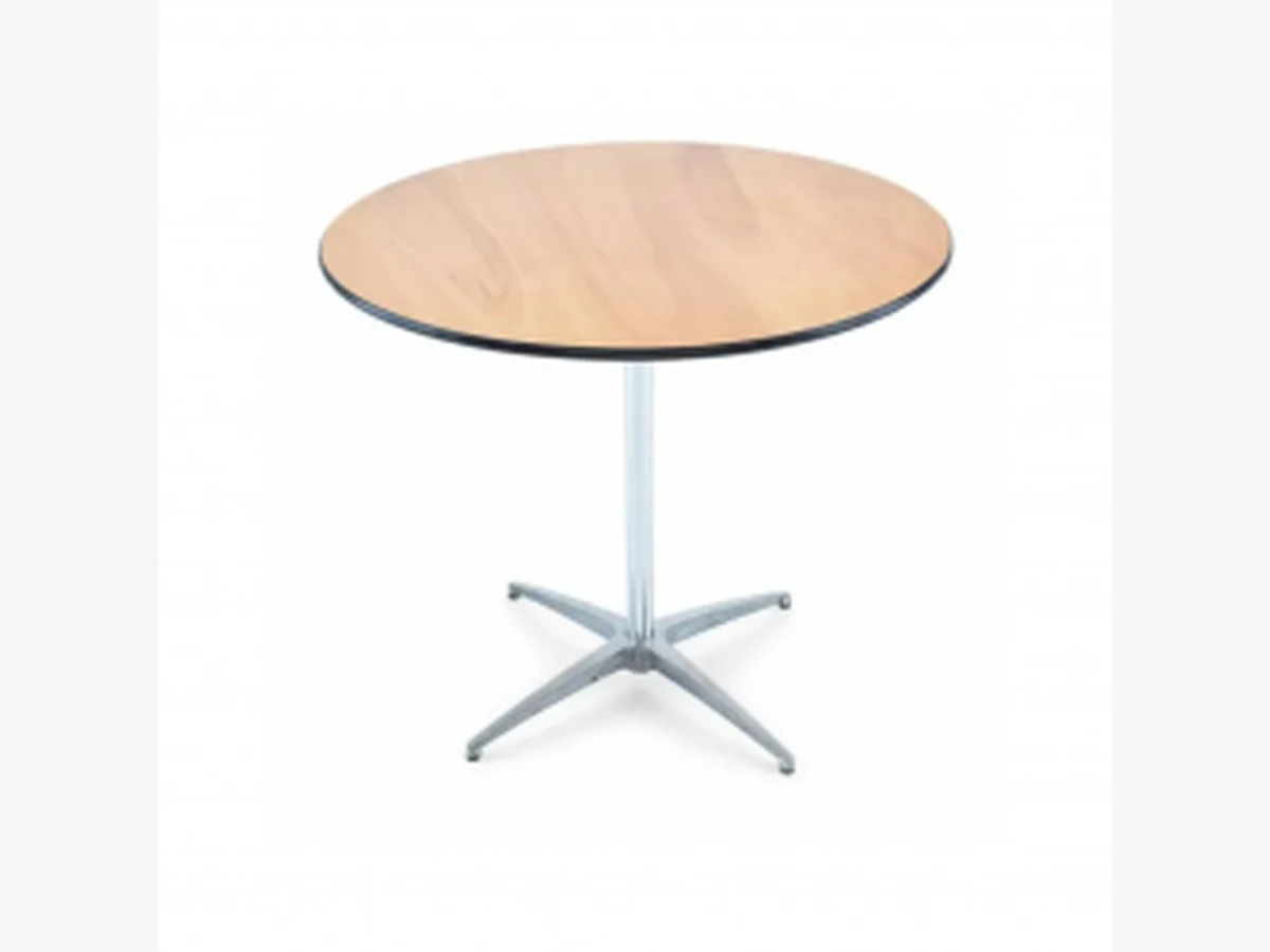 3-ft Round Cake Table (30 high) table and chair rentals option for Wilmington, NC