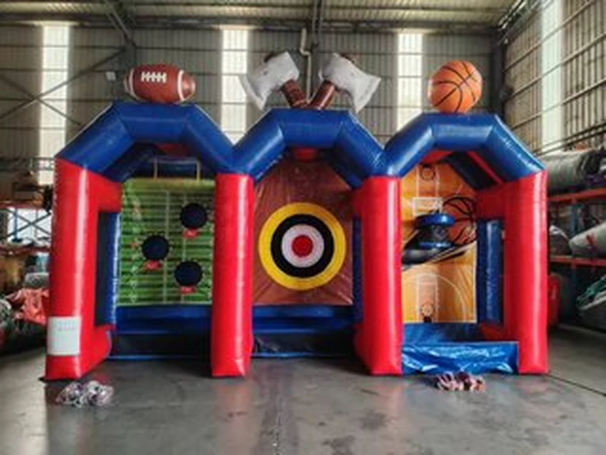 3 in one game (Axe Basketball Football) carnival game rentals option for Port St. Lucie, FL