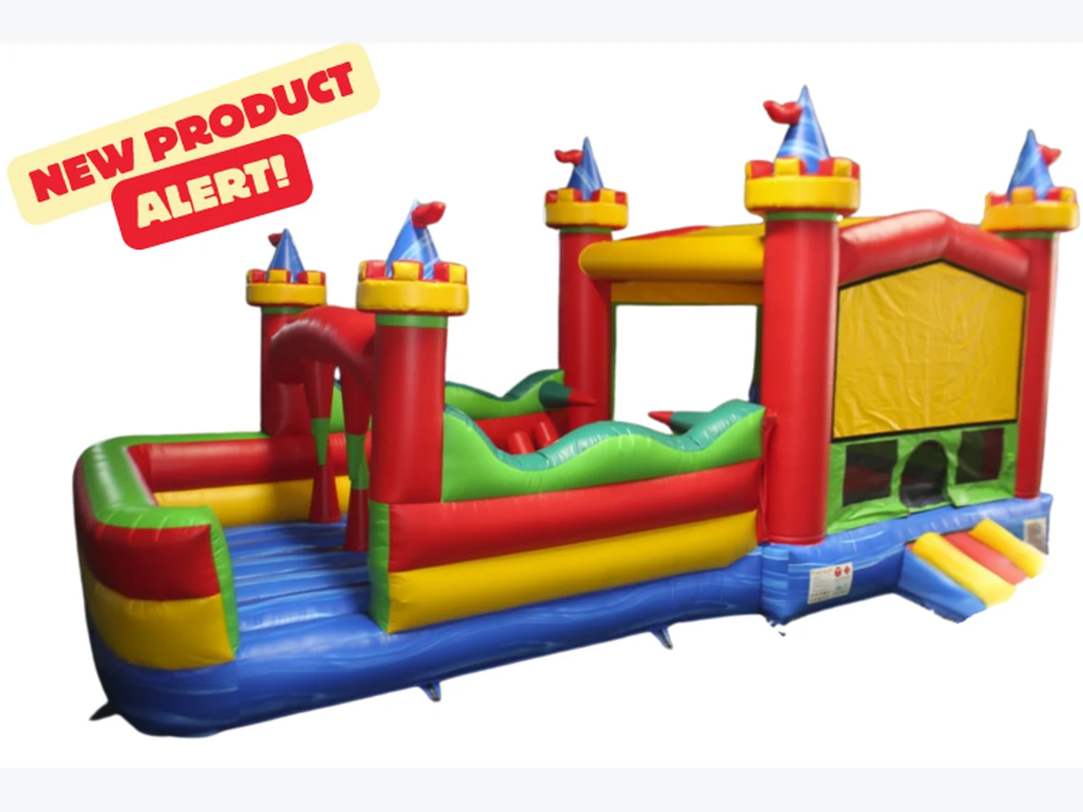 30 FT CIRCUS OBSTACLE BOUNCE HOUSE obstacle course rentals option for Jacksonville, FL