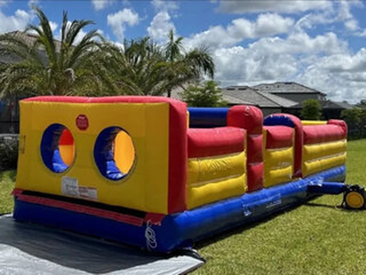 30' obstacle course 3 color obstacle course rentals option for Port St. Lucie, FL