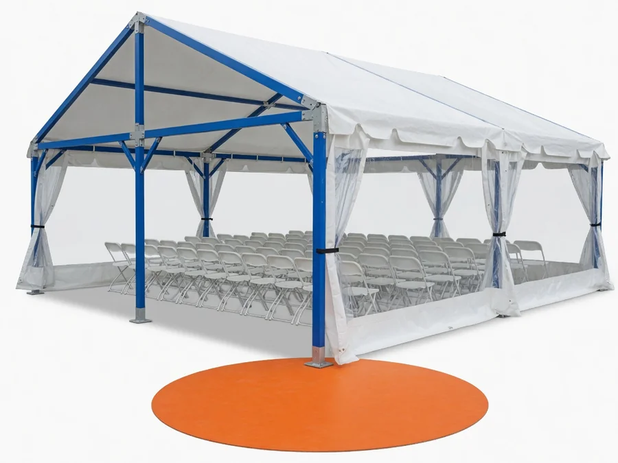 30x45 Frame Tent Seats 110 tent rentals option for Tampa, FL