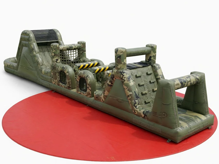 35ft Basic Training Camo Obstacle Course obstacle course rentals option for Saco, ME