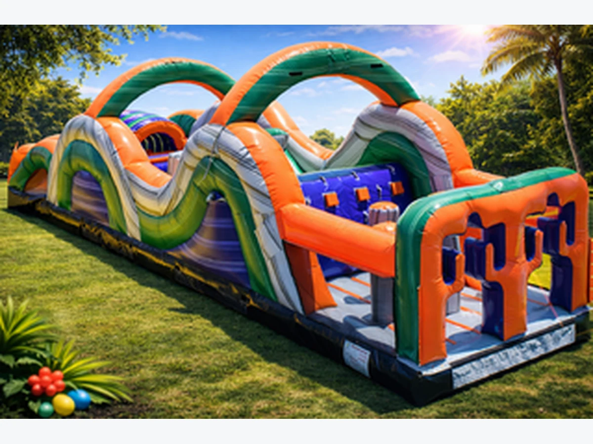 35FT EPIC RUSH OBSTACLE COURSE (DRY) obstacle course rentals option for Cape Coral, FL