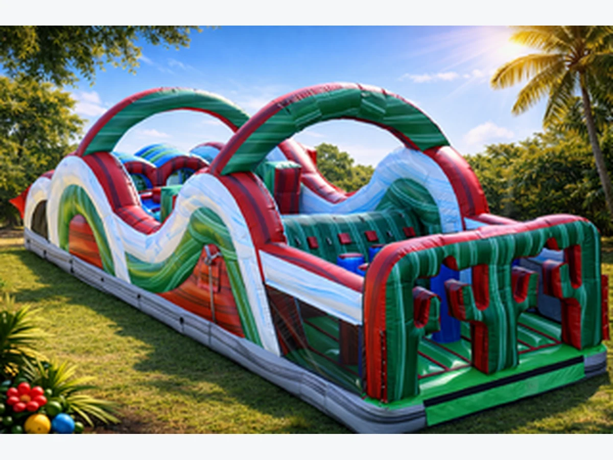 35FT ULTIMATE RUSH OBSTACLE COURSE (DRY) obstacle course rentals option for Cape Coral, FL