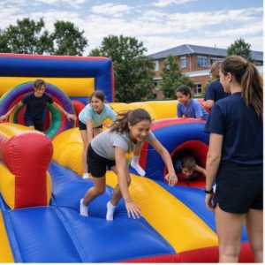 Lancaster private school event rentals hero image showing Party Pros East Coast rentals in Lancaster PA