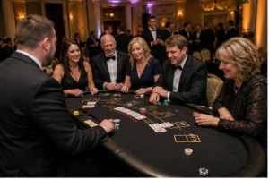 Lancaster nonprofit gala entertainment hero image showing Party Pros East Coast rentals in Lancaster PA