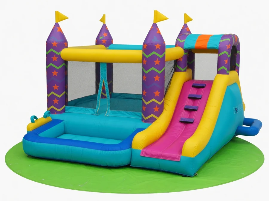 4 N 1 Bounce Slide Dry Combo bounce house rentals option for Cary, NC
