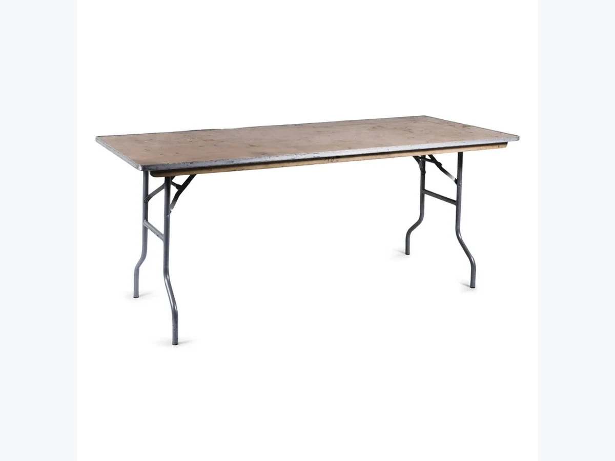 4' x 8' King Estate Table table and chair rentals option for Florence, SC