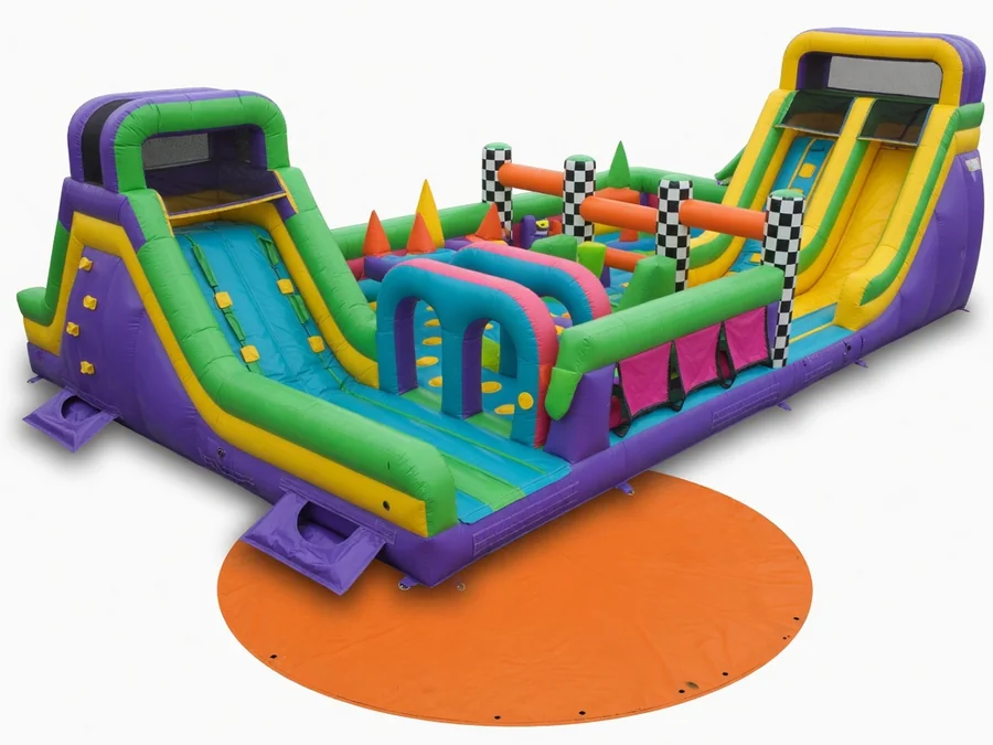 40 FT Inflatable Obstacle Course/Blue obstacle course rentals rental option in Hartford, CT