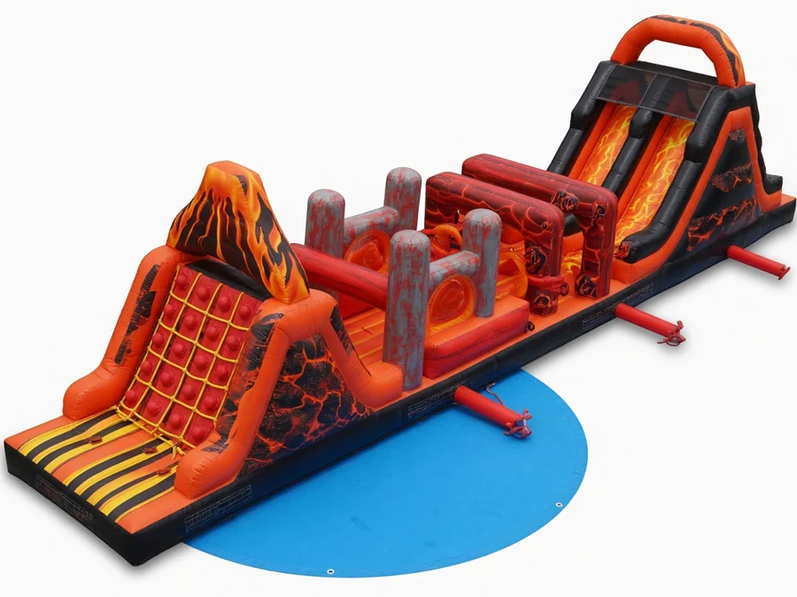 40 FT lava obstacle course obstacle course rentals option for Brunswick, ME