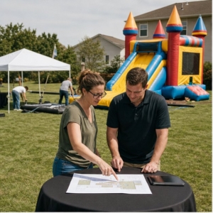 Lancaster party rental package hero image showing Party Pros East Coast rentals in Lancaster PA