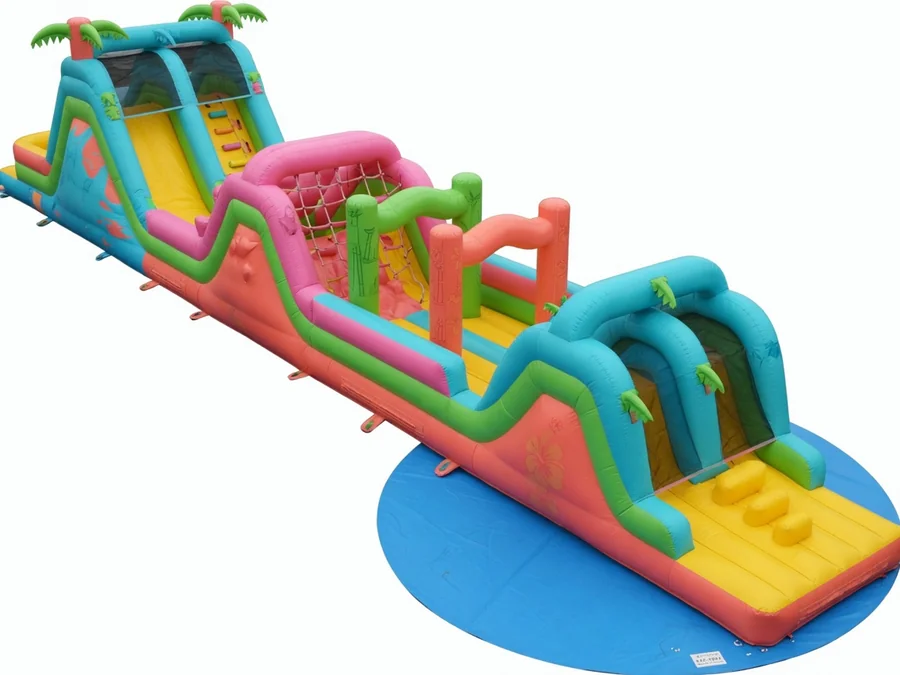 53FT ISLAND FLOW XL HYBRID OBSTACLE WET/DRY obstacle course rentals option for Cape Coral, FL