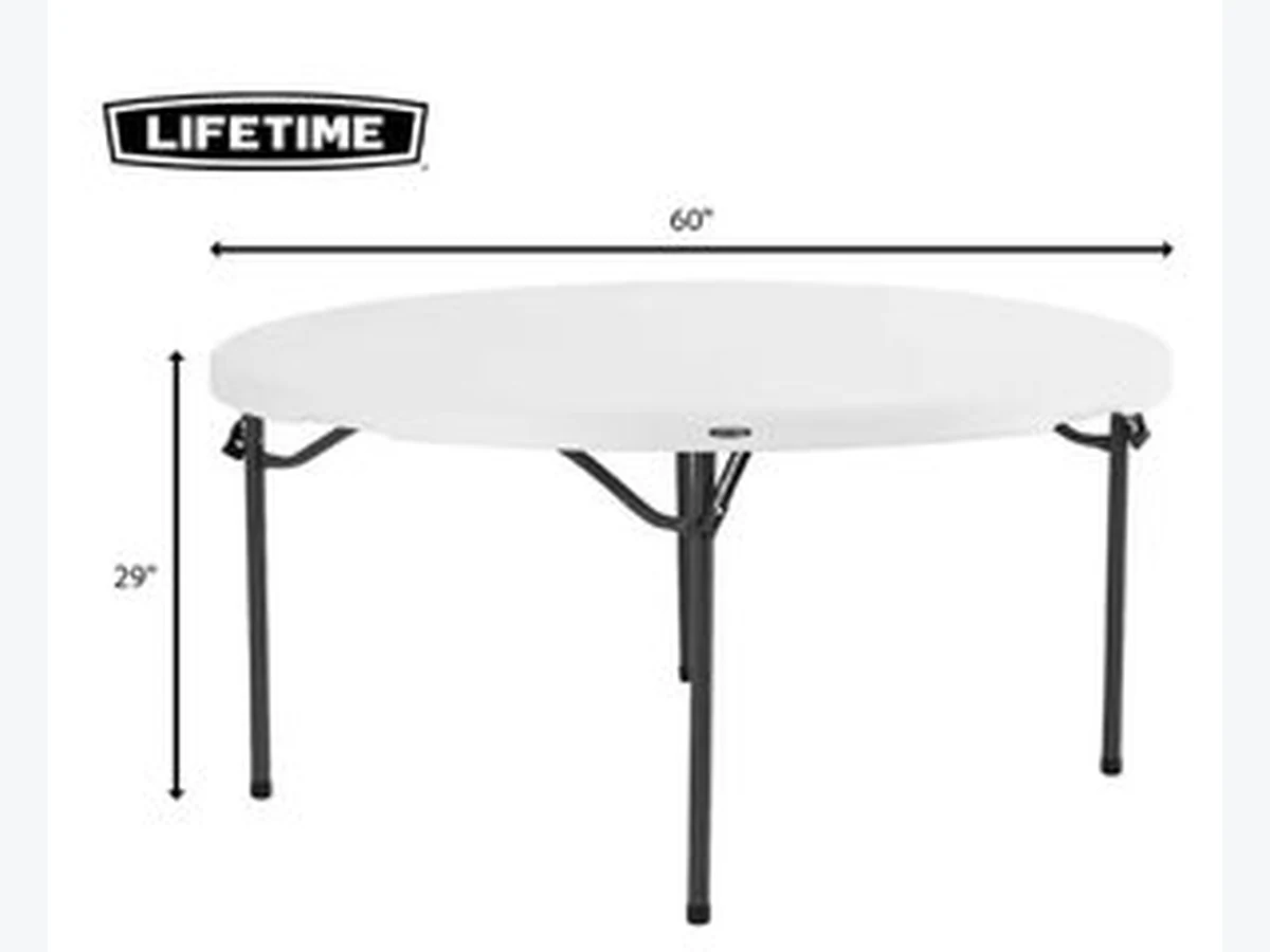 6' Round Table table and chair rentals option for Port St. Lucie, FL