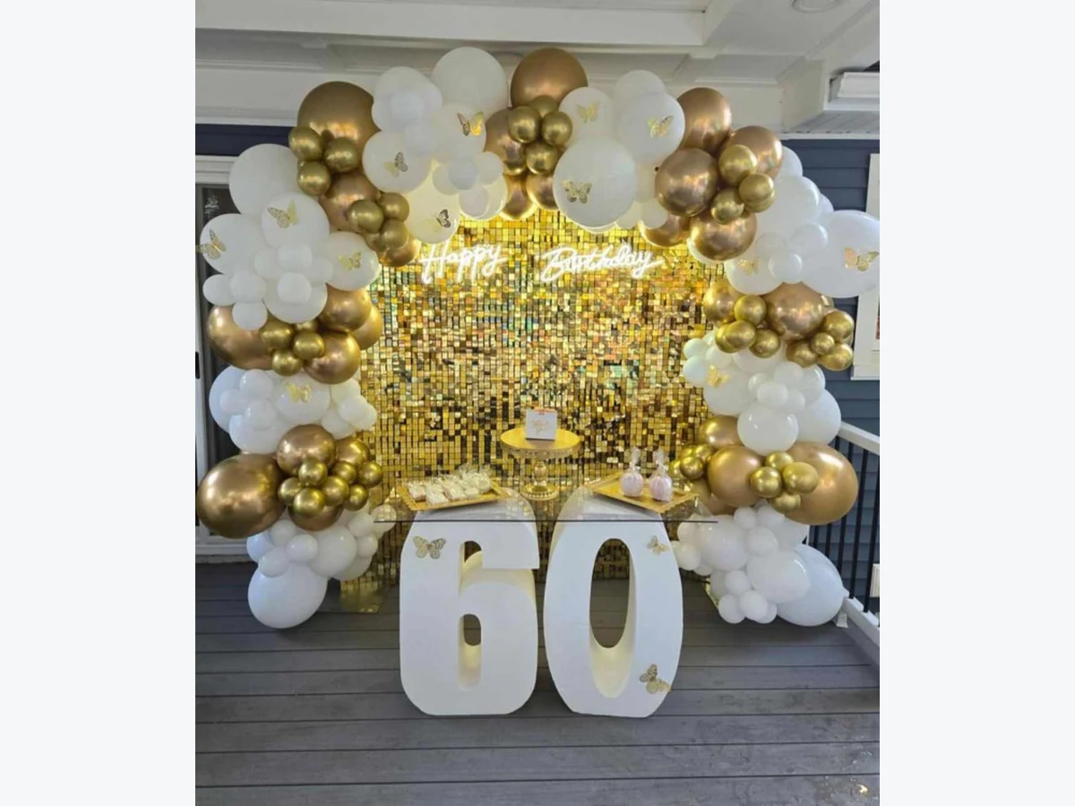 60th TAble table and chair rentals option for New Haven, CT
