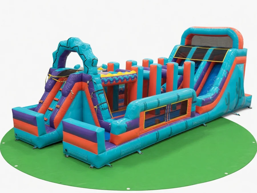 62' Baja Obstacle Course Combo obstacle course rentals option for Charleston, SC